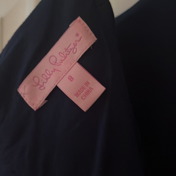 Gorgeous Lilly Navy, White, and Gold Dress - Picture 6 of 7